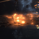 A Charon-class Freighter exploding. - Screenshot by Klavas <KarmaFleet>